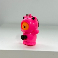 Breloc figurina cu schimbare a fetei, Cartoon Face, 4 cm, roz, Vivo, FIGURINA-PINK